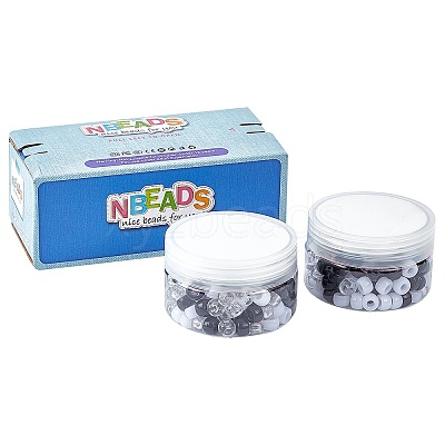 Transparent Acrylic European Beads OACR-NB0001-06-1