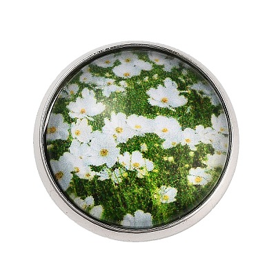 Round Glass Brooches JEWB-A022-02D-1