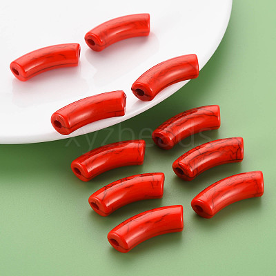 Opaque Crackle Acrylic Beads MACR-S372-001N-009-1