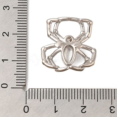 Rack Plating Brass Micro Pave Cubic Zirconia Pendants KK-I716-14P-1