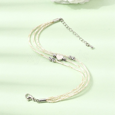Polyester Multi-Strand Bracelets FB-CBA983F-02P-01-1