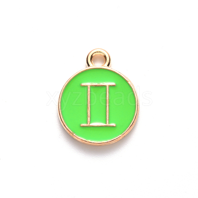 Alloy Enamel Pendants X-ENAM-S124-01B-06I-1