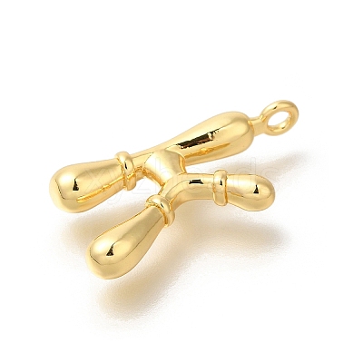 Rack Plating Brass Pendants KK-I722-08G-K-1