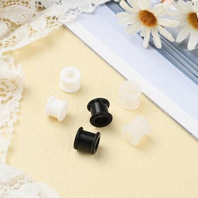 6Pcs 3 Colors Pulley Silicone Ear Gauges Flesh Tunnels Plugs FIND-YW0001-18C-1