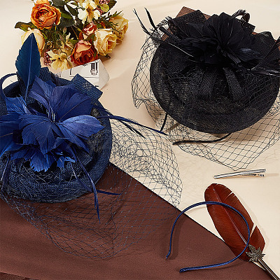 2 Sets 2 Colors  Mesh Veil Hair Bands MRMJ-GA0001-24-1
