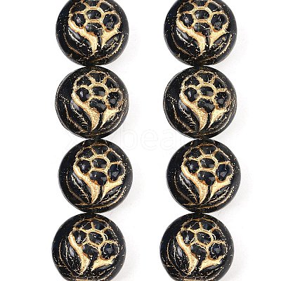 Czech Pressed Glass Beads GLAA-I061-50-1