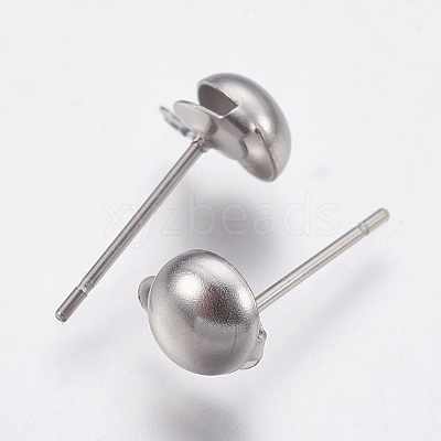 Non-Tarnish 304 Stainless Steel Stud Earring Findings LS-STAS-P196-03-1