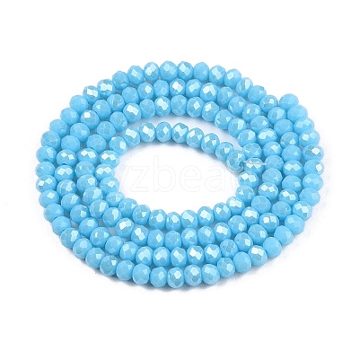 Electroplate Glass Beads Strands EGLA-A044-P2mm-A08-1