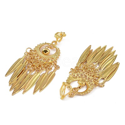 Bohemia Zinc Alloy Clip-on Earrings LS-EJEW-C089-01J-G-1