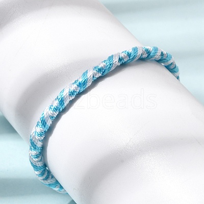 Adjustable Polyester Cord Braided Friendship Bracelets FB-CBA27E8-02A-1