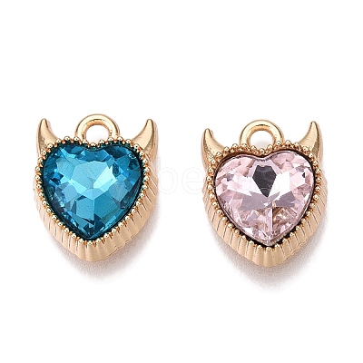 Rack Plating Alloy Pendants FIND-N005-20G-1
