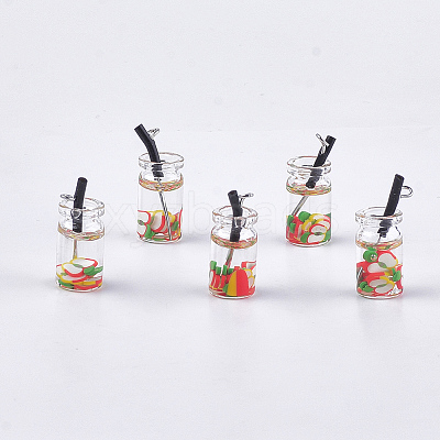 Glass Bottle Pendants LS-CRES-N017-06A-1