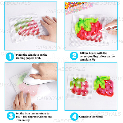 50Pcs Ironing Paper used for DIY Fuse Beads DIY-CY0002-81A-1
