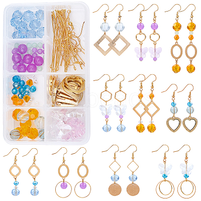 DIY Geometric Earring Making Kits DIY-SC0012-15-1