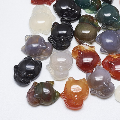 Natural Agate Pendants G-T122-16-1