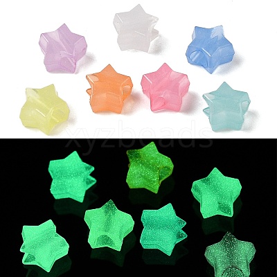 Luminous Acrylic Beads OACR-H119-04-1