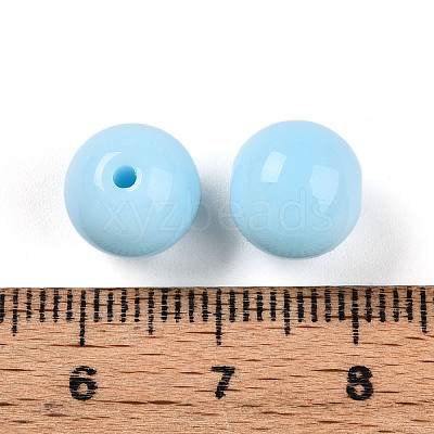Opaque Solid Color Glass Beads LS-GLAA-N007-10mm-A12-1