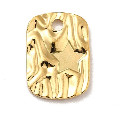 Ion Plating(IP) 304 Stainless Steel Pendant Cabochon Settings STAS-E176-16G-1
