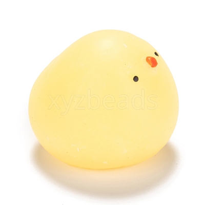 Chick Shape Stress Toy AJEW-H125-16-1