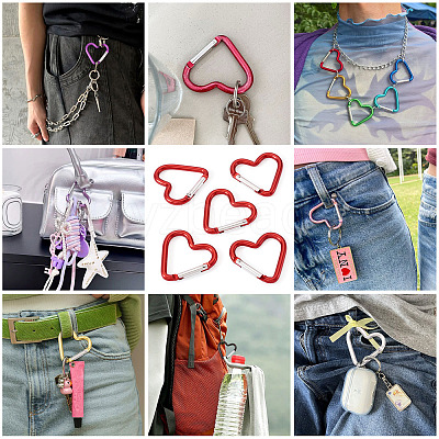 5Pcs Zinc Alloy Spring Gate Rings FIND-TA0009-73I-1