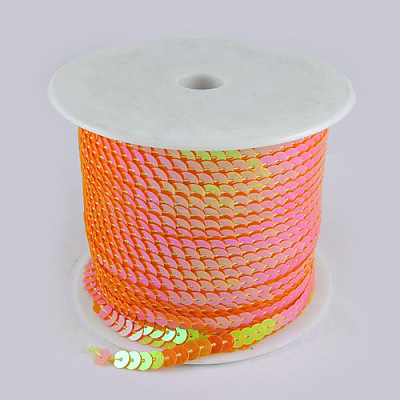 Orange With AB Color Paillette/Sequins Roll X-BS88Y-1