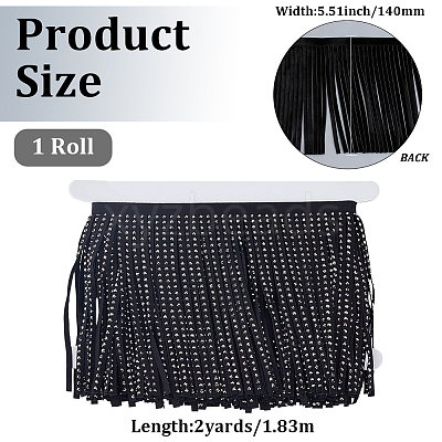 PU Imitation Leather Tassel Ribbon DIY-GF0013-45C-1