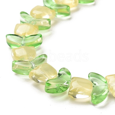 Transparent Glass Beads Strands LAMP-H061-02J-1
