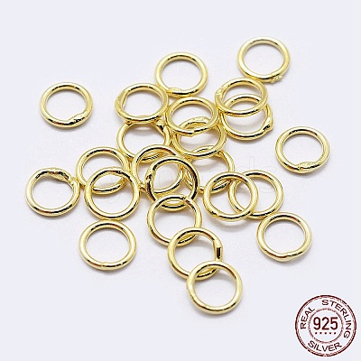 925 Sterling Silver Soldered Closed Jump Rings STER-F036-03G-1x7-1