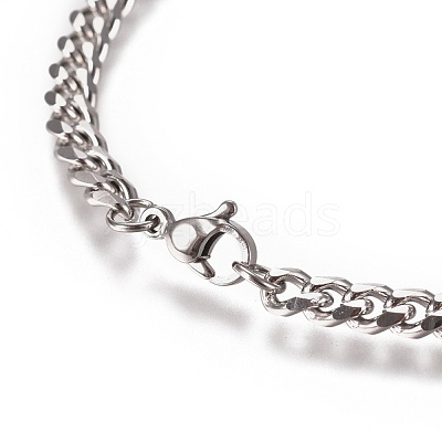 Tarnish Resistant Men's Curb Chain BJEW-E369-14B-1