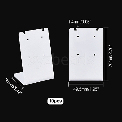 10Pcs Acrylic Earring Stands Displays EDIS-PH0001-16-1