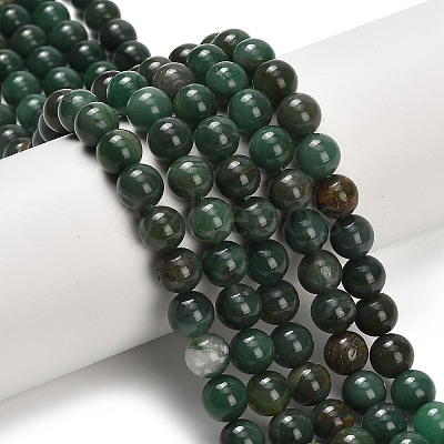 Natural African Jade Beads Strands G-F820-K02-8mm-1