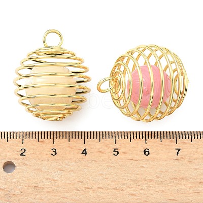 Brass Enamel Pendants KK-G548-02G-1