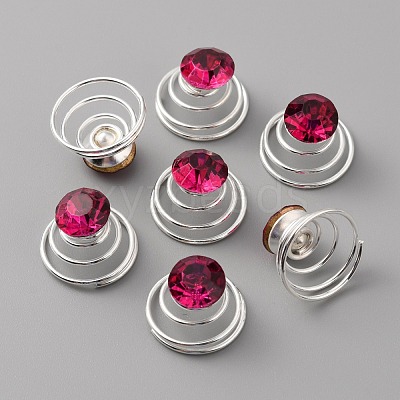Fashion Iron Spirl Coils Hair Clip OHAR-WH0021-15I-1