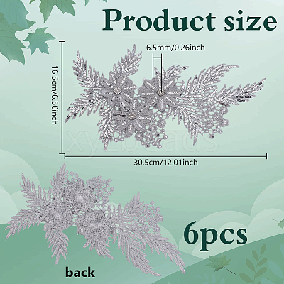 Polyester Clothing Patches PATC-WH0028-016B-1