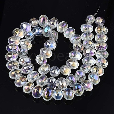 Electroplate Glass Beads Strand EGLA-S188-22-B03-1