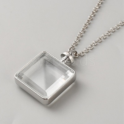 Alloy Locket Pendant Necklaces NJEW-WH0020-66A-1