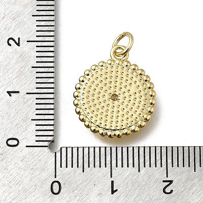 Brass Micro Pave Cubic Zirconia Pendants KK-C090-20G-1