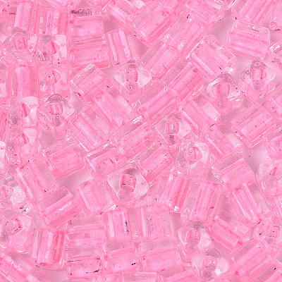 Transparent Inside Colours Glass Seed Beads SEED-T007-11H-1