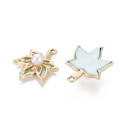 Alloy with ABS Imitation Pearl & Crystal Rhinestone & Acrylic Pendants PALLOY-Q466-04G-03-1