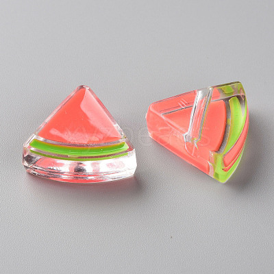 Transparent Enamel Acrylic Beads TACR-S155-001A-1