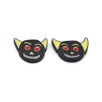 Halloween Handmade Polymer Clay Cabochons CLAY-N006-109-1