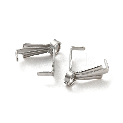 Non-Tarnish 316 Surgical Stainless Steel Pendant Pinch Bails LS-STAS-Q310-04P-1