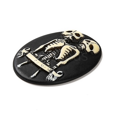 Halloween Opaque Resin Cabochons CRES-F023-05-1