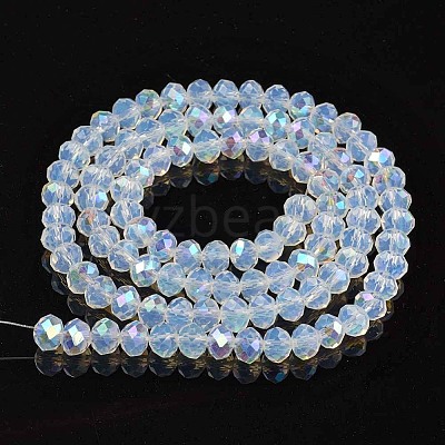 Electroplate Glass Beads Strands EGLA-A034-J6mm-L07-1