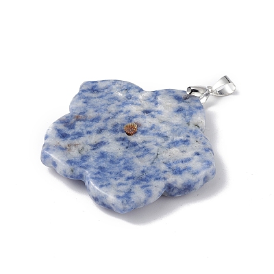 Natural Blue Spot Jasper Big Pendants G-B040-01P-08-1
