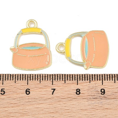 Alloy Enamel Pendants AL-CBA6AEB-05G-01-1