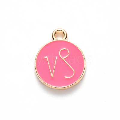Alloy Enamel Pendants X-ENAM-S124-01B-03E-1