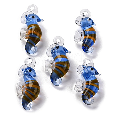Handmade Lampwork Pendants LAMP-S068-08D-1
