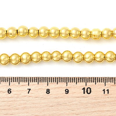 Electroplate Glass Beads Strands EGLA-F166-01B-G-1
