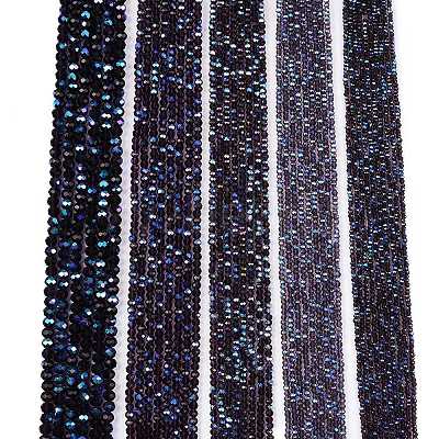 Electroplate Glass Beads Strands EGLA-A044-T6mm-L15-1